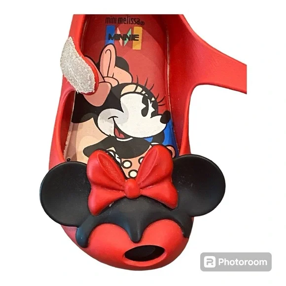 Mini Melissa red Minnie and Mickey ears - Picture 3 of 9